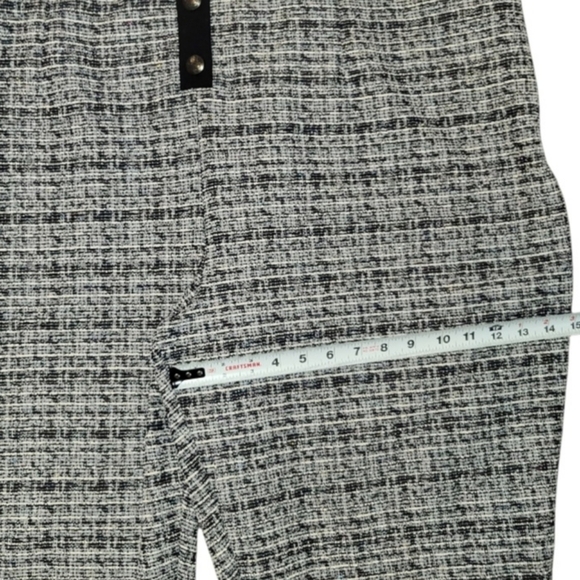 Nina Parker Tweed Black White Jogger Jumpsuit Dress Pant Tall Women Plus 2X 31in - Picture 11 of 16